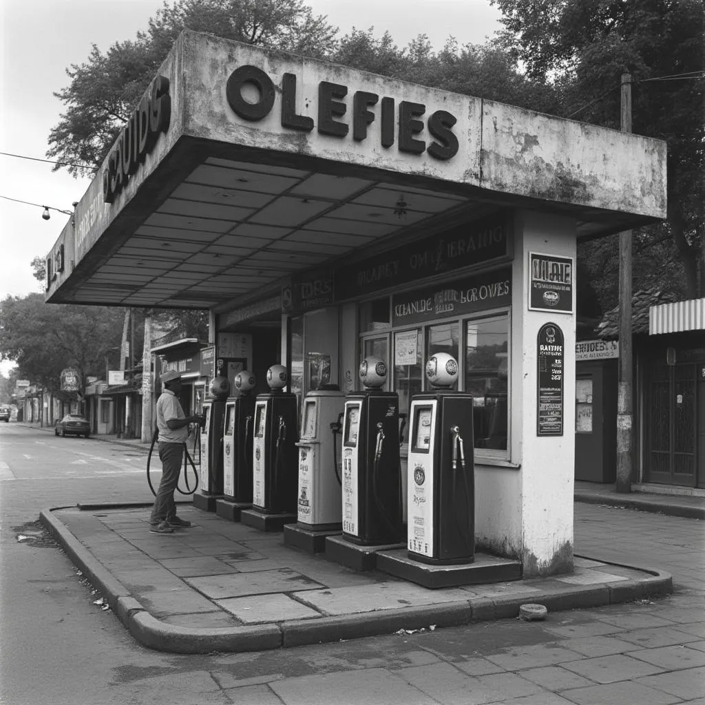 Primera estación de servicio en 1985