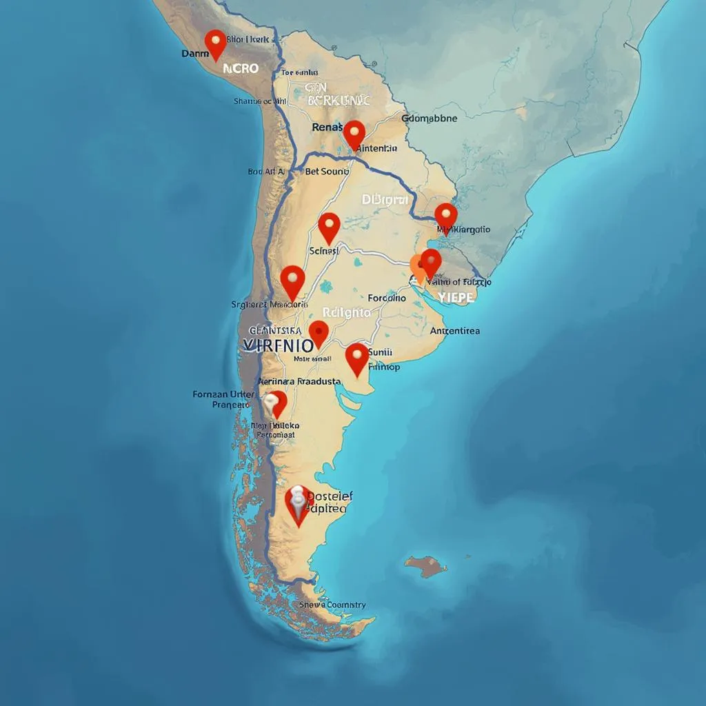 Mapa de estaciones