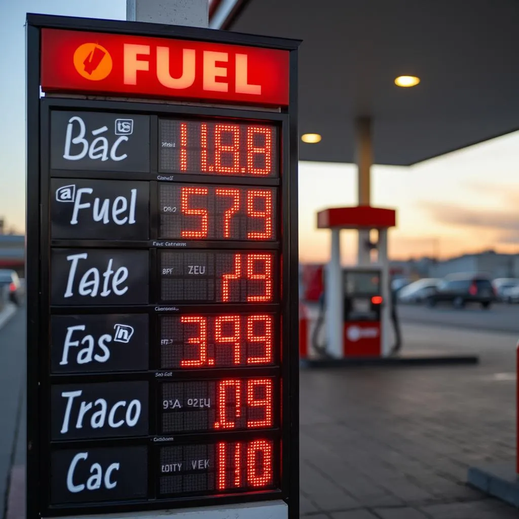 Precios de combustibles